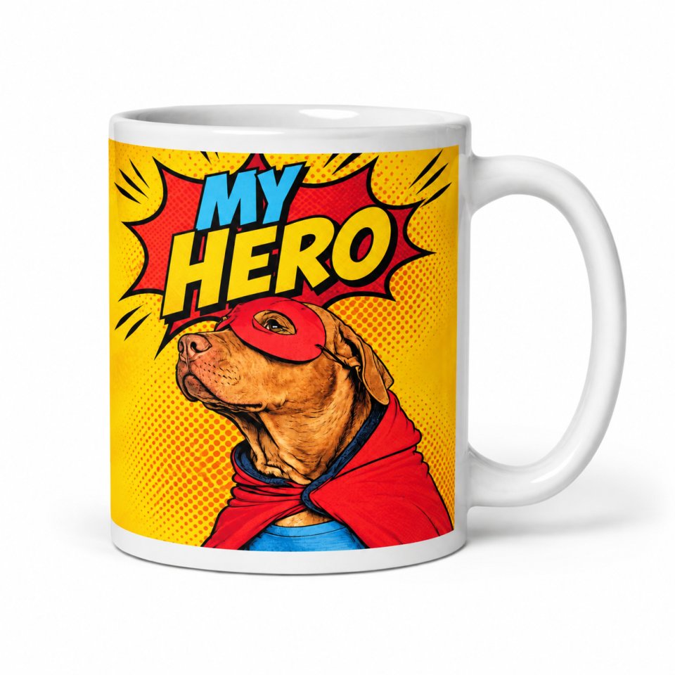 Mug with a pet portrait